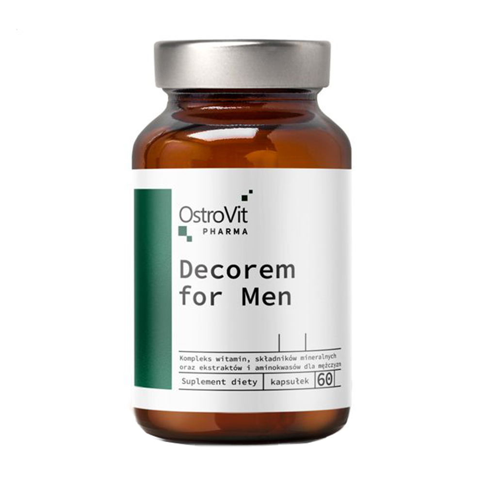 Чоловічий вітамінно-мінеральний комплекс OstroVit Pharma Decorem For Men, 60 капсул