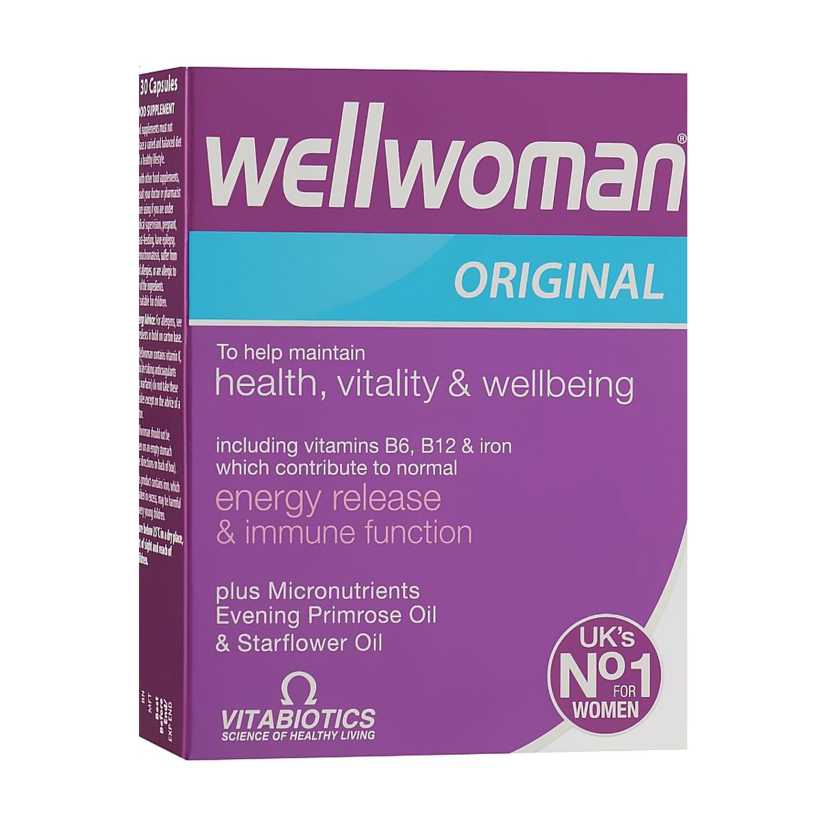 Вітамінно-мінеральний комплекс для жінок Vitabiotics Wellwoman Original, 30 капсул